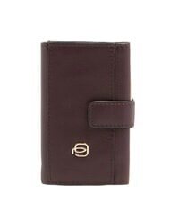 PIQUADRO CIRCLE Leder-Kartenhalter bordeauxrot/rosa - Brieftaschen Herren - 1