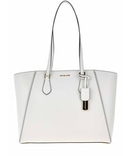 MICHAEL KORS TARYN Leder-Schultertasche Wei&szlig; - Damentaschen - 1