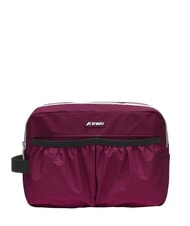 KWAY ALBAS Kosmetiktasche mit Doppelrei&szlig;verschluss und Taschen rot dunkel - Beauty-Case - 1