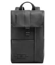 PIQUADRO RUSSEL 14-Zoll-Laptop-Rucksack mit Klappe Schwarz - Rucks&auml;cke f&uuml;r Schule &amp; Freizeit - 1