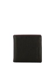 PIQUADRO X1 Geldb&ouml;rse aus geh&auml;mmertem Leder Schwarz - Brieftaschen Herren - 1