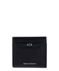 ARMANI EXCHANGE VIVIENNE Kompakte mittelgro&szlig;e Geldb&ouml;rse Schwarz - Brieftaschen Damen - 1