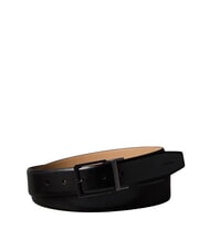 CALVIN KLEIN SQUARE BUCKLE CK Doppelseitiger Lederg&uuml;rtel Schwarz / mattes Anthrazit - G&uuml;rtel - 1
