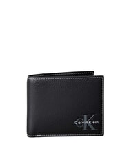 CALVIN KLEIN BOLD PEBBLE Ledergeldb&ouml;rse auf Schwarz - Brieftaschen Herren - 1