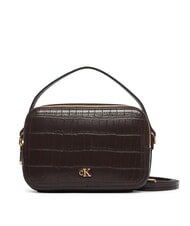 CALVIN KLEIN CK CROC Mini-Handtasche mit Schulterriemen k&ouml;stliches/antikes Silber - Damentaschen - 1