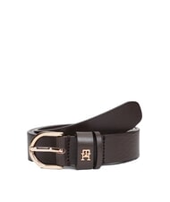 TOMMY HILFIGER ESSENTIAL EFFORTLESS Hergestellt in Italien Lederg&uuml;rtel - G&uuml;rtel