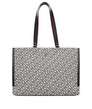 TOMMY HILFIGER TH JACQUARD Umh&auml;ngetasche Raum blau - Damentaschen - 1