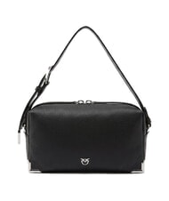 PINKO TRITTICO Umh&auml;ngetasche schwarze Limousine-gl&auml;nzendes Nickel - Damentaschen - 1