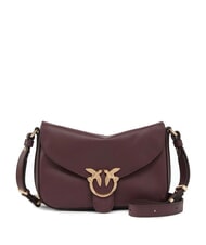PINKO LOVE SATCHEL Mini-Schultertasche Burgunder-Antikgold - Damentaschen - 1