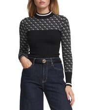 GUESS MOCK NECK AUBREY 4G Slim Fit Pullover - Damenpullover