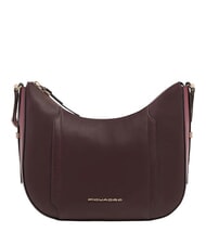 PIQUADRO CIRCLE Schultertasche, Leder bordeauxrot/rosa - Damentaschen - 1
