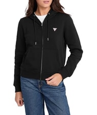 GUESS JEANS REGULAR MINI Kapuzenpulli mit Rei&szlig;verschluss - Sweatshirts Damen