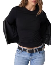 GUESS JEANS SLIM LOGO EMBOSSED Lang&auml;rmeliges T-Shirt - T-Shirts und Tops f&uuml;r Damen