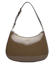 FURLA MARGOT Schultertasche aus Lackleder schlammiges Grau - Damentaschen - 1