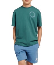 NEW BALANCE CIRCULAR LOGO Kinder-T-Shirt aus Baumwolle - Kinder-T-Shirt
