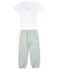 NEW BALANCE FLORAL LOGO T-Shirt + Trainingshosen-Set - Trainingsanz&uuml;ge f&uuml;r Kinder