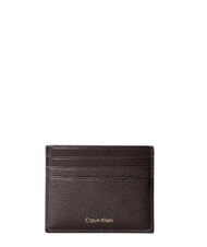 CALVIN KLEIN PREMIUM LEATHER Flacher Kartenhalter aus Leder ck dunkelbraun - Brieftaschen Herren - 1