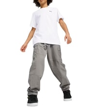 PUMA WARDROBE ESS Kurz&auml;rmeliges T-Shirt aus reiner Baumwolle Wei&szlig; - Kinder-T-Shirt - 1