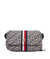TOMMY HILFIGER TH JACQUARD Umh&auml;ngetasche Raum blau - Damentaschen - 1