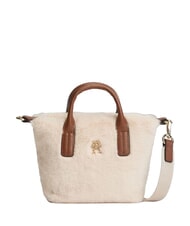 TOMMY HILFIGER POPETTE Handtasche mit Schulterriemen Beige - Damentaschen - 1