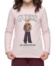 GUESS KIDS Lang&auml;rmeliges T-Shirt romantischer Flieder - Kinder-T-Shirt - 1