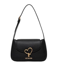 LOVE MOSCHINO HEART TURNLOCK Umh&auml;ngetasche Schwarz - Damentaschen - 1
