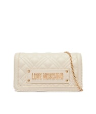 LOVE MOSCHINO QUILTED Clutch / Geldb&ouml;rse mit Schulterriemen Elfenbein - Brieftaschen Damen - 1