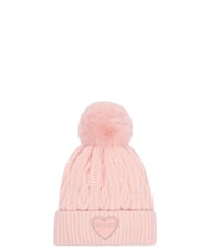 GUESS KIDS POM POM Hut mit Bommeln rosa Zucker - Kinderh&uuml;te - 1