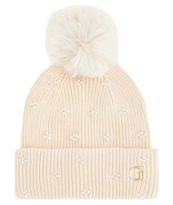 GUESS KNITTED Hut mit Bommeln NICHT-GERADE WEISS - M&uuml;tzen/H&uuml;te - 1