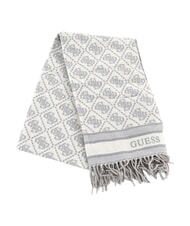 GUESS JACQUARD Schal mit Fransen graues Logo - Schals - 1