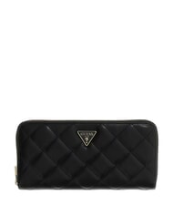 GUESS JULIET Gro&szlig;e Geldb&ouml;rse mit Rei&szlig;verschluss SCHWARZ - Brieftaschen Damen - 1