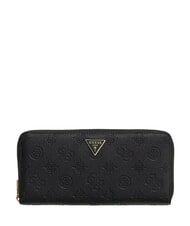 GUESS BLAKE Gro&szlig;e Geldb&ouml;rse mit Rei&szlig;verschluss schwarzes Logo - Brieftaschen Damen - 1