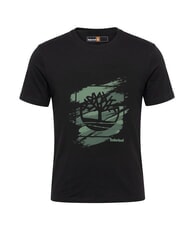 TIMBERLAND RUGGED Baumwoll-T-Shirt SCHWARZ - Herren-T-Shirts - 1
