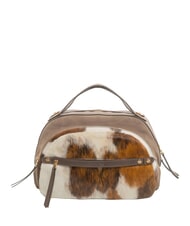 BORBONESE B-GALLERY Handtasche mit Schulterriemen nat&uuml;rlich/asche/kakao - Damentaschen - 1