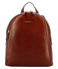 THE BRIDGE COSTANZA Lederrucksack mit Seitentasche BRAUN - Damentaschen - 1