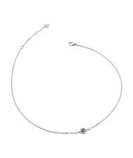 GUESS TINY PEARLY Halskette mit zentralem Anh&auml;nger mit G-Logo SILBER - Halsketten - 1