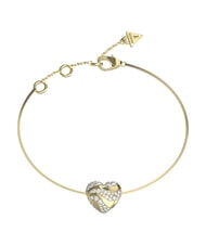 GUESS IN MY HEART Armband mit herzf&ouml;rmigem Anh&auml;nger gelbes Gold - Armb&auml;nder - 1