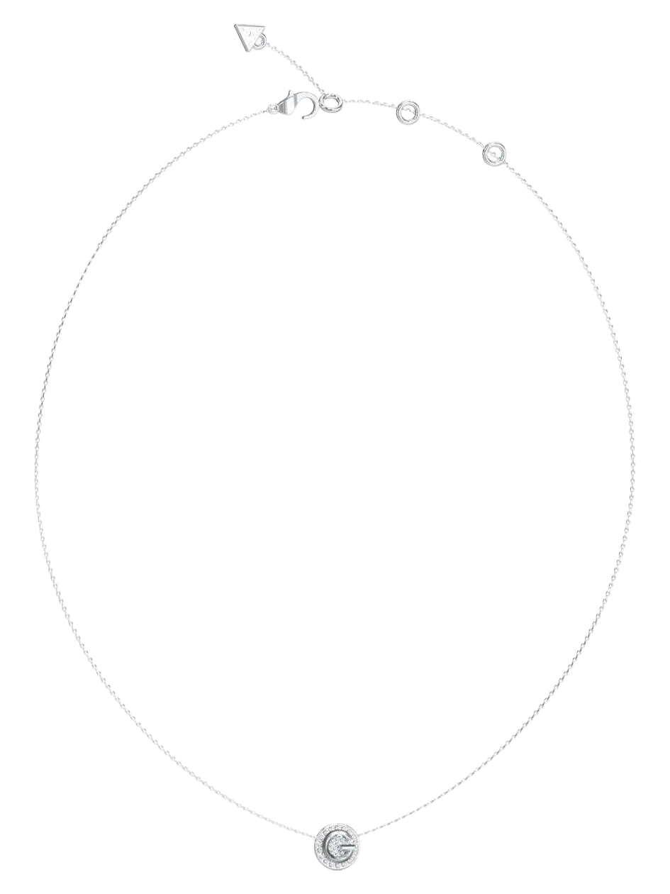 Mit Logo Style Guess G Crystal Halskette, Anhänger Mit Logo Silber - Einkaufen Zu ...