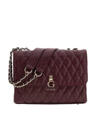 GUESS TAMARA Gesteppte Schultertasche Merlot - Damentaschen - 1