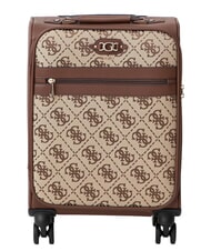 GUESS SAMANTHA 18 Handgep&auml;ckwagen Latte-Logo / braun - Handgep&auml;ck - 1