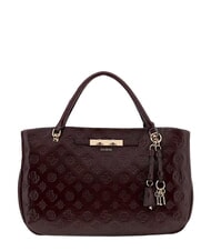 GUESS CARMELLA Handtasche mit Schulterriemen burgunderrotes Logo - Damentaschen - 1