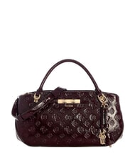 GUESS CARMELLA Handtasche mit Schulterriemen burgunderrotes Logo - Damentaschen - 1