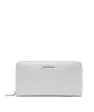 COCCINELLE METALLIC SOFT Geldb&ouml;rse aus strukturiertem Leder mit Rei&szlig;verschluss Schnee - Brieftaschen Damen - 1