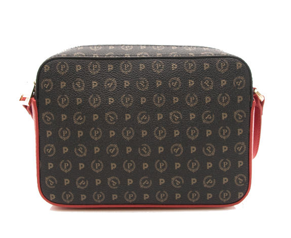 POLLINI Heritage Classic Mini-Schultertasche schwarzer Lack - Damentaschen