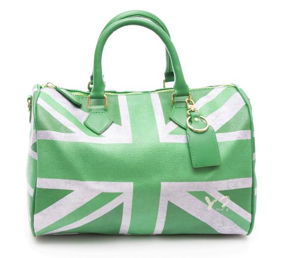 YNOT Flag Color UK Handtasche, mit Schultergurt grün - Damentaschen