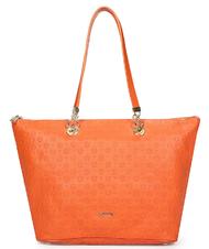 POLLINI Embossed Heritage Einkaufstasche um die Schulter ORANGE - Damentaschen - 1