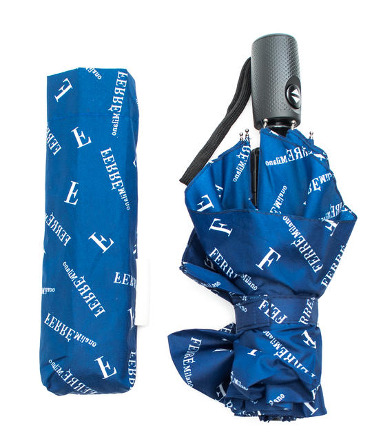 FERRÈ Ombrello Mit automatischer Öffnungs-/Schließtaste Blau - Regenschirme