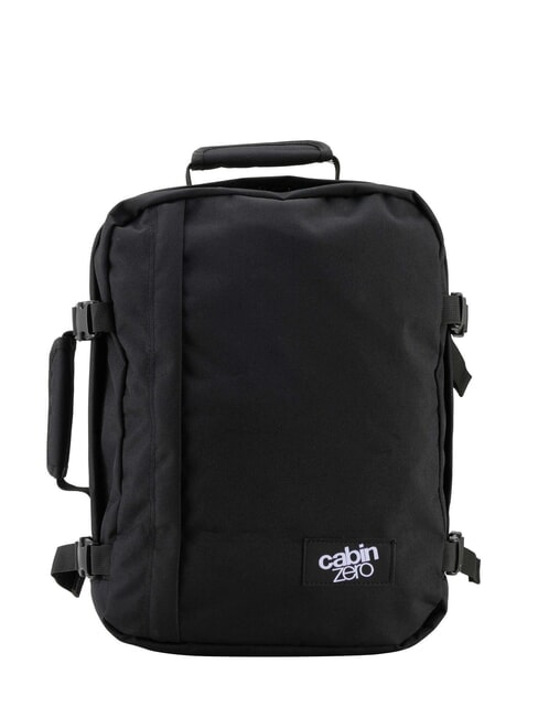 CABINZERO CLASSIC 28L Underseater Reiserucksack ABSOLUTES SCHWARZ - Rucksäcke für Schule &amp; Freizeit