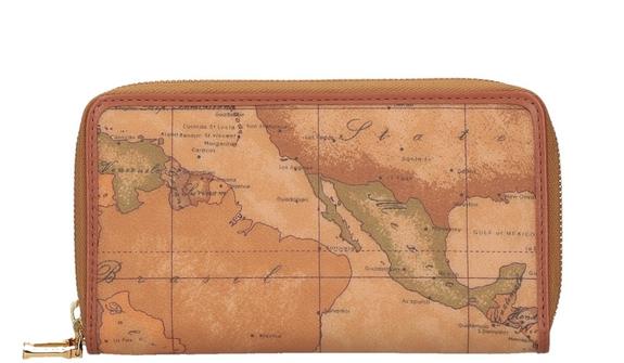 ALVIERO MARTINI PRIMA CLASSE Geldbörse GEO CLASSIC, doppeltes Reißverschlussfach NATÜRLICH - Brieftaschen Damen