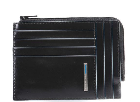 PIQUADRO BLUE SQUARE Ledergeldbörse mit RFID Schwarz - Brieftaschen Herren